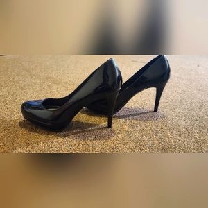 Black platform heels